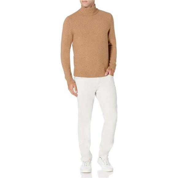 Essentials Men's Long-Sleeve Soft Touch Turtleneck Sweater - Picture 4 of 4